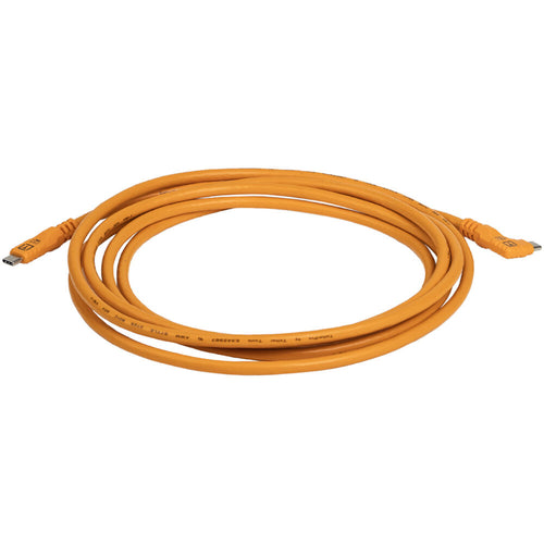 Tether Tools TetherPro Optima 10G USB-C 3m Straight to Right - Orange