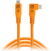 Tether Tools TetherPro Optima 10G USB-C 3m Straight to Right - Orange
