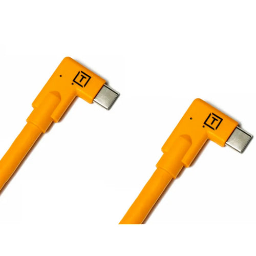 Tether Tools Tetherpro USB-C to USB-C RT Angle/RT Angle 4.6m Hi-Vis (Orange)