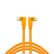 Tether Tools Tetherpro USB-C to USB-C RT Angle/RT Angle 4.6m Hi-Vis (Orange)