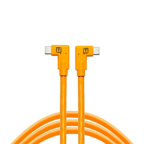 Tether Tools Tetherpro USB-C to USB-C RT Angle/RT Angle 4.6m Hi-Vis (Orange)