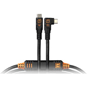 Tether Tools TetherPro Optima 10G USB-C 4.6m Straight to Right - Black