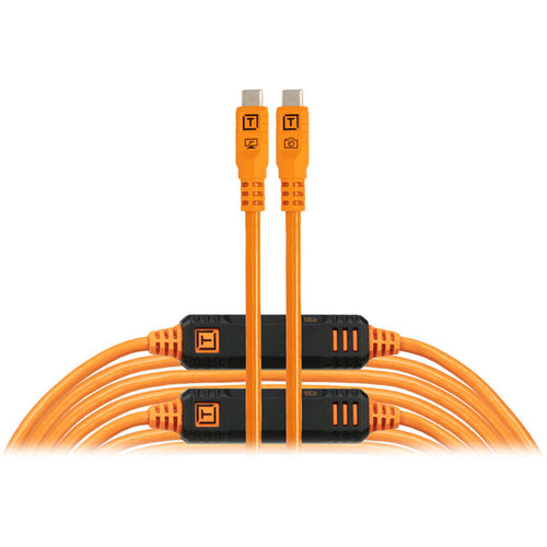 Tether Tools TetherPro Optima 10G USB-C 9.4m Straight to Straight - Orange