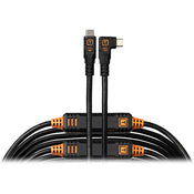 Tether Tools TetherPro Optima 10G USB-C 9.4m Straight to Right - Black