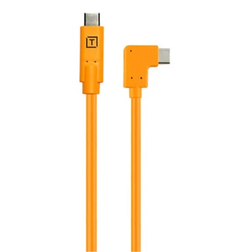 Tether Tools Tetherpro Right Angle USB-C to USB-C 50cm Hi-Vis (Orange)