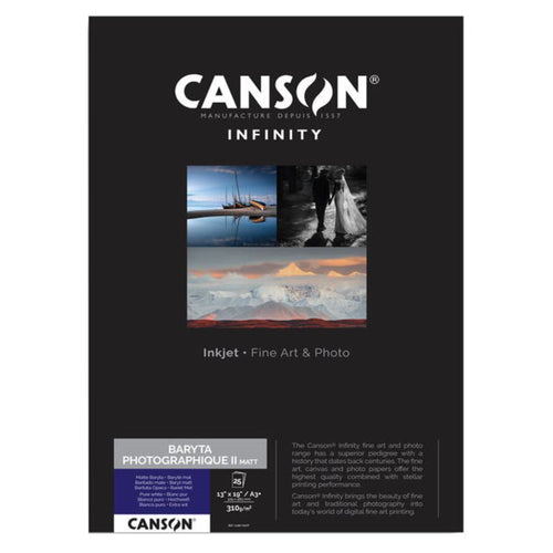 Canson Baryta Photographique II Matt 310gsm A3+ x 25 Sheets