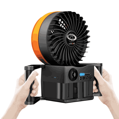 Lensgo 50W Photography Styling Fan with Batteries and Charger