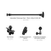 MOVMAX Adjustable Telescopic Rod Kit Action Camera Kit