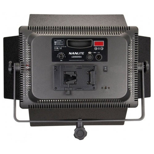 Nanlite 1200DSA DMX LED Panel with V-Lock Battery Feature and Barn Doors