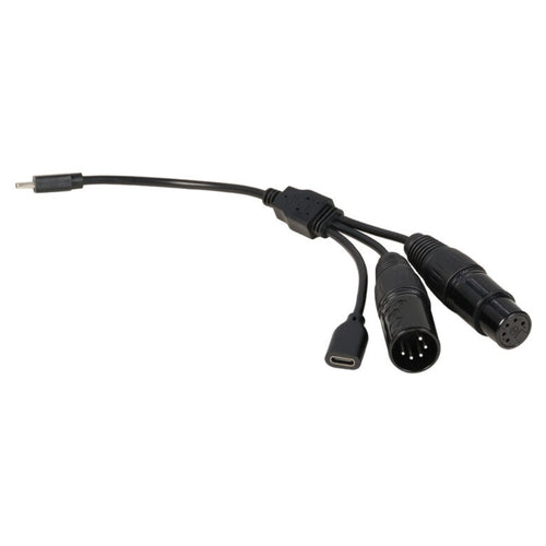 Nanlite USB-C to DMX Cable Splitter II for PavoTube II 6XR T8-7X PavoBulb 10C