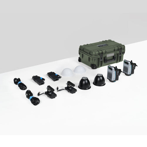 Nanlite FC-120C RGB LED Light 2KIT with protector roller case