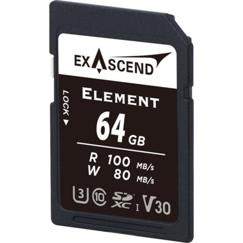 Exascend Element SDXC 100MB/s UHS-I Memory Card - V30