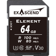 Exascend Element SDXC 100MB/s UHS-I Memory Card - V30