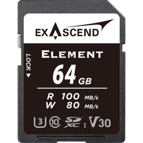 Exascend Element SDXC 100MB/s UHS-I Memory Card - V30