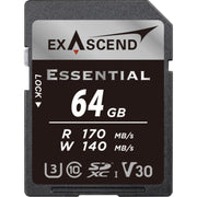 Exascend Essential SDXC 170MB/s UHS-I Memory Card - V30