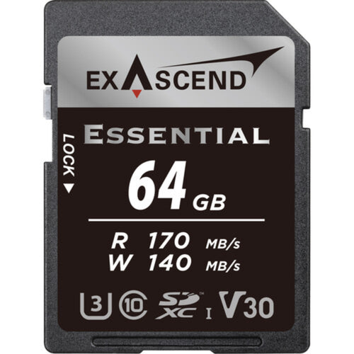 Exascend Essential SDXC 170MB/s UHS-I Memory Card - V30