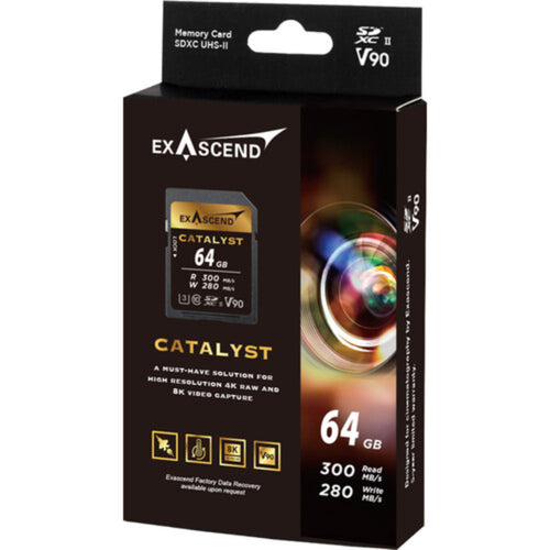 Exascend Catalyst SDXC 300MB/s UHS-II Memory Card - V90