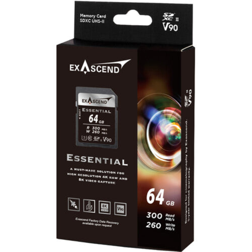 Exascend Catalyst SDXC 300MB/s UHS-II Memory Card - V90
