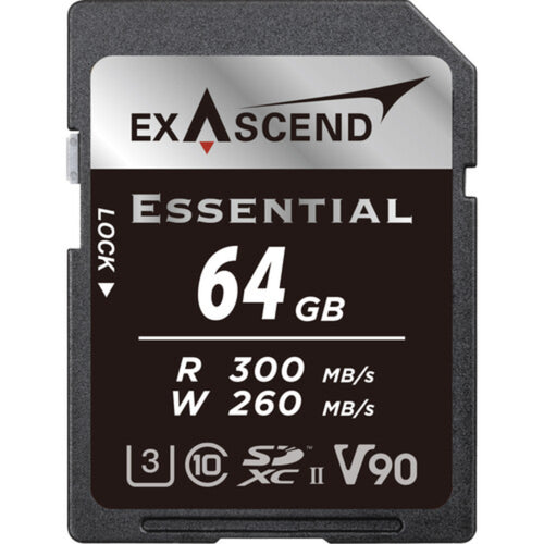 Exascend Essential SDXC 300MB/s UHS-II Memory Card - V90