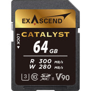 Exascend Catalyst SDXC 300MB/s UHS-II Memory Card - V90