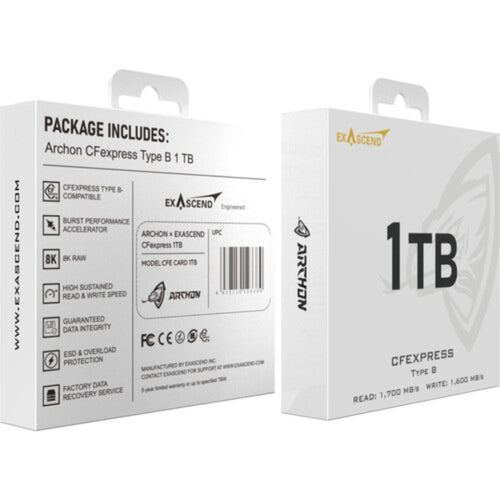 Exascend Archon CFexpress Type B 1700MB/s Memory Card