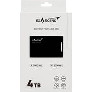 Exascend 4TB Element USB 3.2 Gen 2x2 Portable SSD