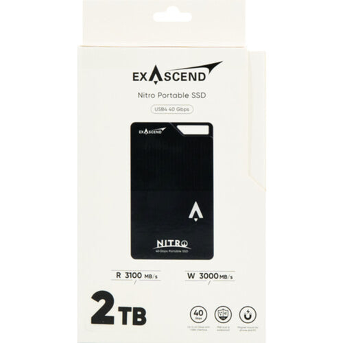 Exascend Nitro USB4 Portable SSD (Black)