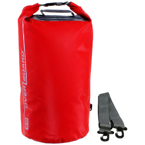 OverBoard Waterproof Dry Bags - 20 Litre Dry Tube - Red