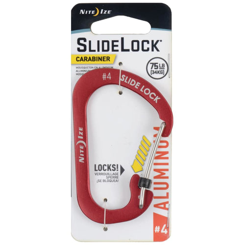 Nite Ize SlideLock Carabiner Aluminium 4 - Red