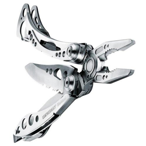 Leatherman Skeletool Lightweight Multi-Tool with Clip 420HC S/S Combo Blade - Silver - Peg