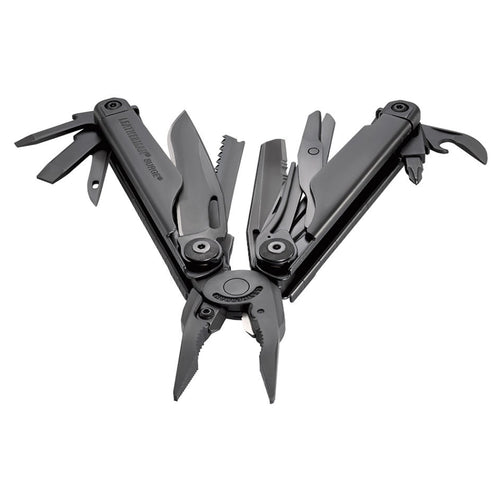 Leatherman Charge Plus Heavy Duty Black Oxide Multi-Tool with Partial Bit Kit & MOLLE Black Sheath