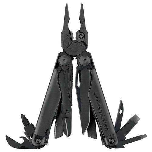 Leatherman Charge Plus Heavy Duty Black Oxide Multi-Tool with Partial Bit Kit & MOLLE Black Sheath