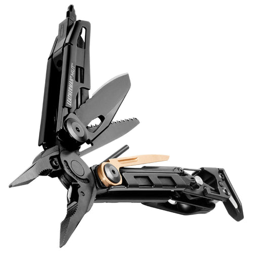 Leatherman MUT (Military Utility Tool) Heavy Duty Black Oxide Multi-Tool with MOLLE Black Sheath