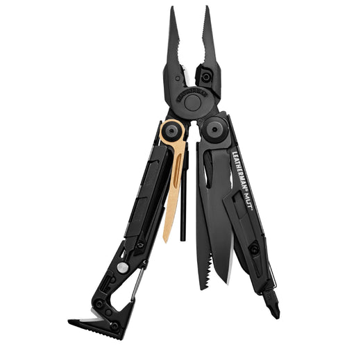 Leatherman MUT (Military Utility Tool) Heavy Duty Black Oxide Multi-Tool with MOLLE Black Sheath