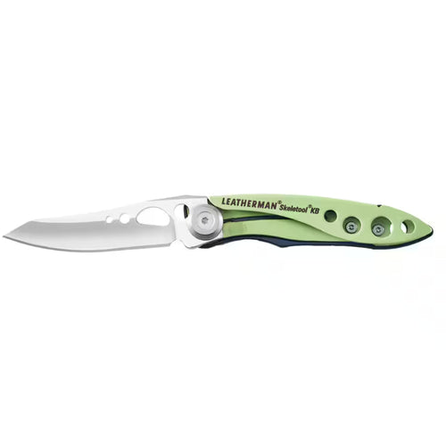 Leatherman Skeletool KB Folding Pocket Knife with Clip 420HC S/S Blade