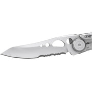 Leatherman Skeletool KBx Folding Pocket Knife with Clip 420HC S/S Combo Blade - Silver