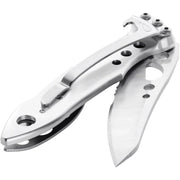 Leatherman Skeletool KBx Folding Pocket Knife with Clip 420HC S/S Combo Blade - Silver