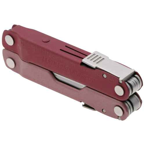 Leatherman Rebar Lightweight Multi-Tool with Cranberry Sheath - Heathered Cranberry