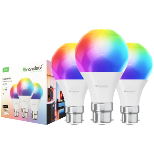 Nanoleaf Essentials Smart Bulb B22 (Matter Compatible) - 3 Pack