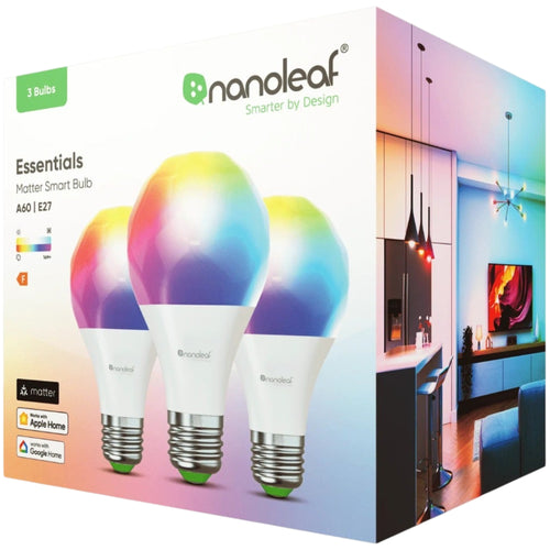 Nanoleaf Essentials Smart Bulb E27 (Matter Compatible) - 3 Pack