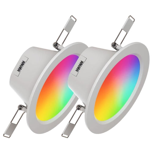 Nanoleaf Essentials Colour Smart LED Downlights (Matter Compatible) - 2 Pack