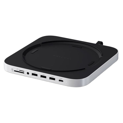 Satechi Stand & Hub for Mac Mini/Studio with NVME SSD Enclosure (Silver)