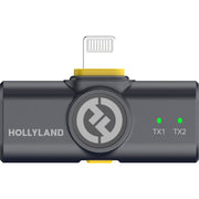 Hollyland Lark M2 DUO 2-Person Wireless Combo Microphone System (2.4 GHz, Shine Charcoal)