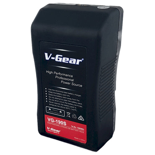 V-Gear VG-190S V-Mount 14.8V, 190Wh Li-ion Rechargeable Battery