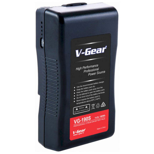 V-Gear VG-190S V-Mount 14.8V, 190Wh Li-ion Rechargeable Battery