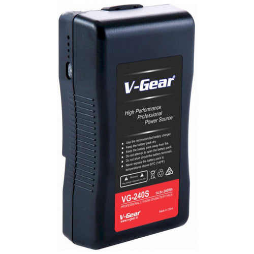 V-Gear VG-240S V-Mount 14.8V, 240Wh Li-ion Rechargeable Battery