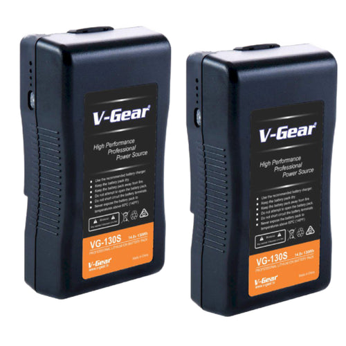 V-Gear VG-130S V-Mount 14.8V, 130Wh Li-ion Rechargeable Battery