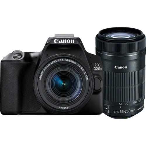 Canon EOS 200D II with 18-55mm and 55-250mm Twin Lens Kit