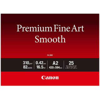 Canon FASM2A2 Premium Fine Art Smooth Paper, A2 Size (25 Sheets)