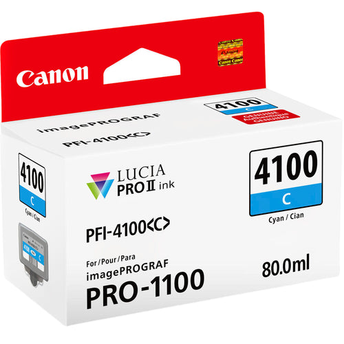 Canon PFI-4100 Pigment Ink Tank (80mL) — For Pro-1100